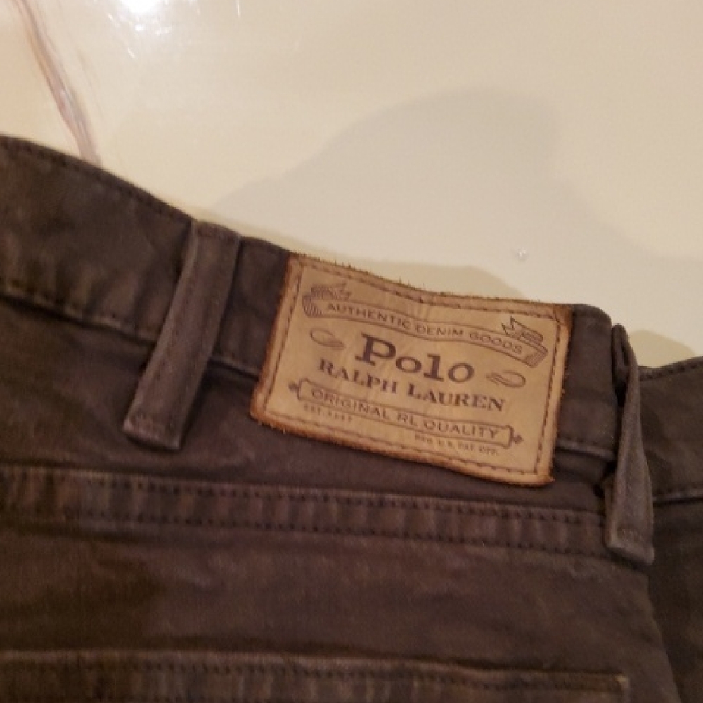 38 X 32 Polo Ralph Lauren Brown Denim Jeans
